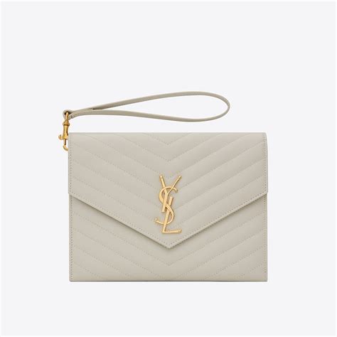 ysl victoire baby clutch in leather review|Saint Laurent 2021 Quilted Monogram Baby Victoire Clutch .